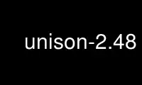 Run unison-2.48 in OnWorks free hosting provider over Ubuntu Online, Fedora Online, Windows online emulator or MAC OS online emulator