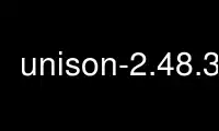 Run unison-2.48.3-gtk in OnWorks free hosting provider over Ubuntu Online, Fedora Online, Windows online emulator or MAC OS online emulator