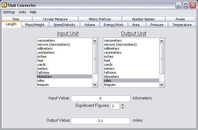 Download web tool or web app Unit Converter to run in Windows online over Linux online