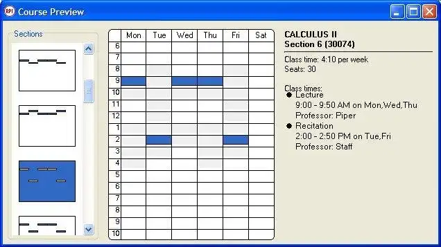 Download web tool or web app University Scheduler Engine