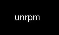 Run unrpm in OnWorks free hosting provider over Ubuntu Online, Fedora Online, Windows online emulator or MAC OS online emulator