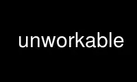 Run unworkable in OnWorks free hosting provider over Ubuntu Online, Fedora Online, Windows online emulator or MAC OS online emulator