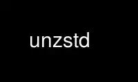 Run unzstd in OnWorks free hosting provider over Ubuntu Online, Fedora Online, Windows online emulator or MAC OS online emulator