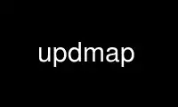 Run updmap in OnWorks free hosting provider over Ubuntu Online, Fedora Online, Windows online emulator or MAC OS online emulator