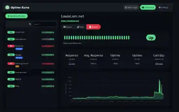 웹 도구 또는 웹 앱 다운로드 Uptime Kuma