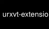 Run urxvt-extensions in OnWorks free hosting provider over Ubuntu Online, Fedora Online, Windows online emulator or MAC OS online emulator