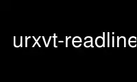 Run urxvt-readline in OnWorks free hosting provider over Ubuntu Online, Fedora Online, Windows online emulator or MAC OS online emulator