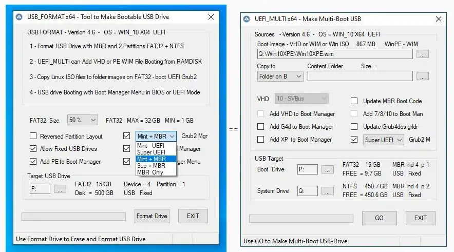 Download web tool or web app USB_FORMAT