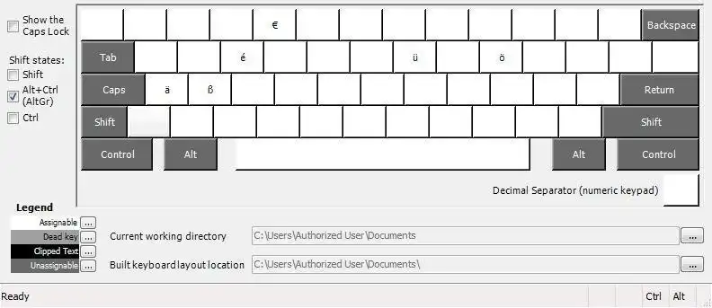 Download web tool or web app US-Deutsch Keyboard Layout