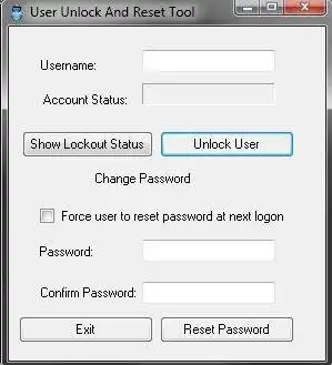 Download web tool or web app User Unlock Tool