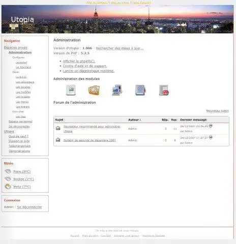 Download web tool or web app Utopia CMS