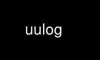 Run uulog in OnWorks free hosting provider over Ubuntu Online, Fedora Online, Windows online emulator or MAC OS online emulator