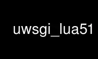 Run uwsgi_lua51 in OnWorks free hosting provider over Ubuntu Online, Fedora Online, Windows online emulator or MAC OS online emulator