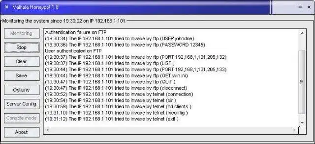 Download web tool or web app Valhala Honeypot