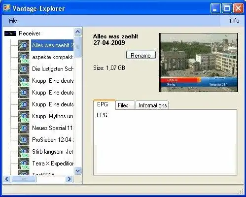 Download web tool or web app vantage-explorer