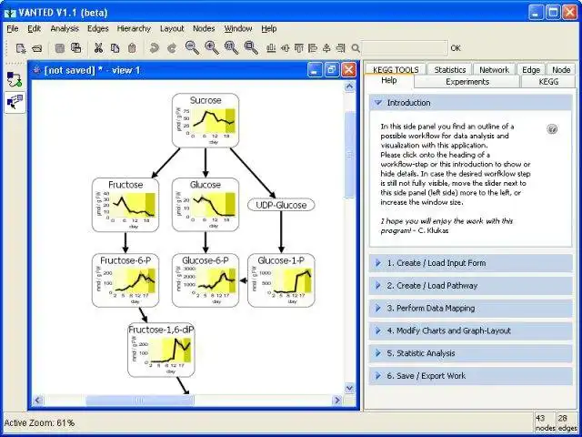 Download web tool or web app VANTED to run in Windows online over Linux online