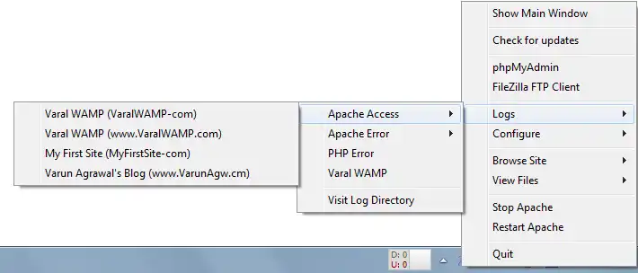 Download web tool or web app Varal WAMP