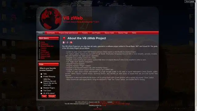 Download web tool or web app VB zWeb