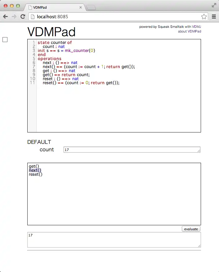 Download web tool or web app VDMPad