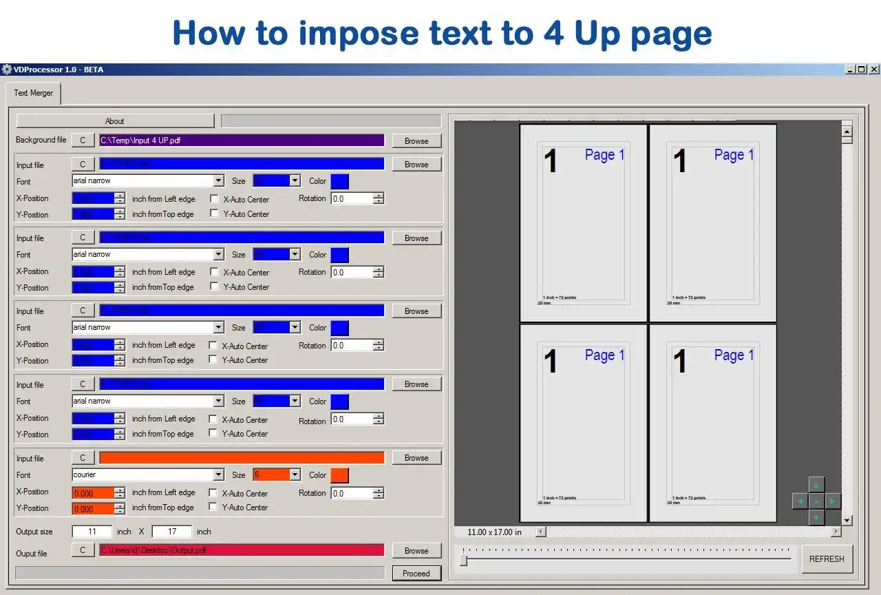 Download web tool or web app VDP Mail Merge 1.1