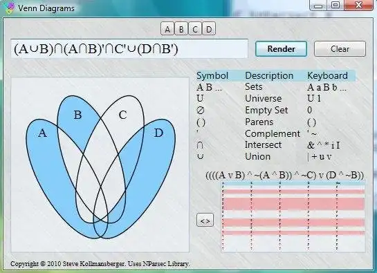 Download web tool or web app Venn Visualizer