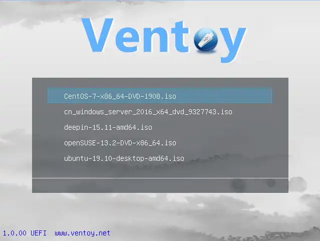 Download web tool or web app Ventoy