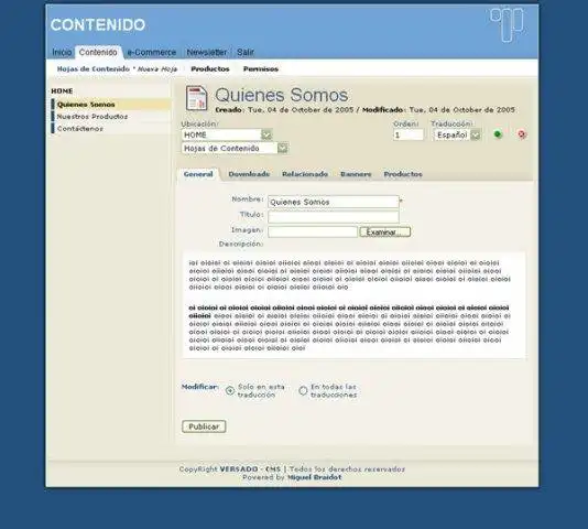 Download web tool or web app Versado CMS