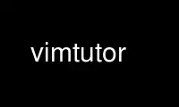 Run vimtutor in OnWorks free hosting provider over Ubuntu Online, Fedora Online, Windows online emulator or MAC OS online emulator