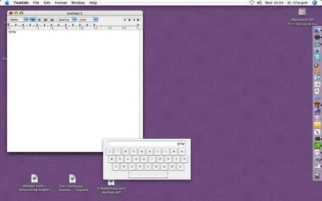 Download web tool or web app Virtual Hebrew Keyboard Mac OS X