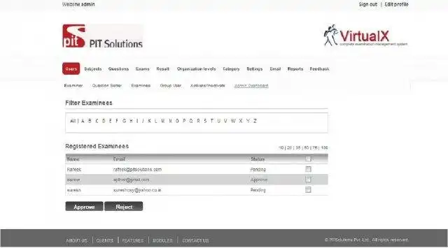 Download web tool or web app VirtualX - Online Examination System