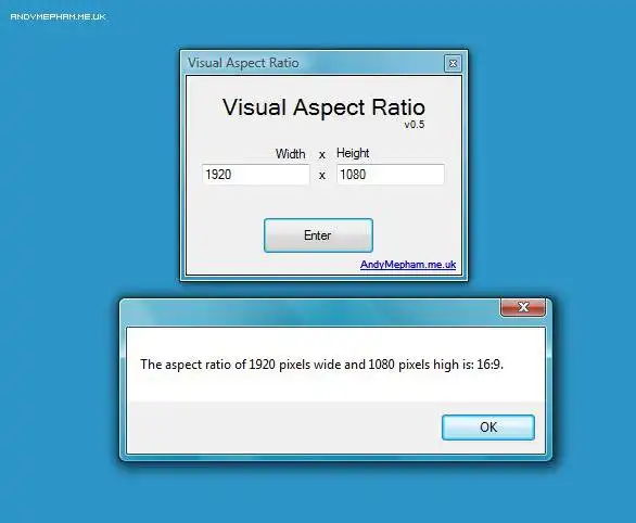 Download web tool or web app Visual Aspect Ratio to run in Windows online over Linux online