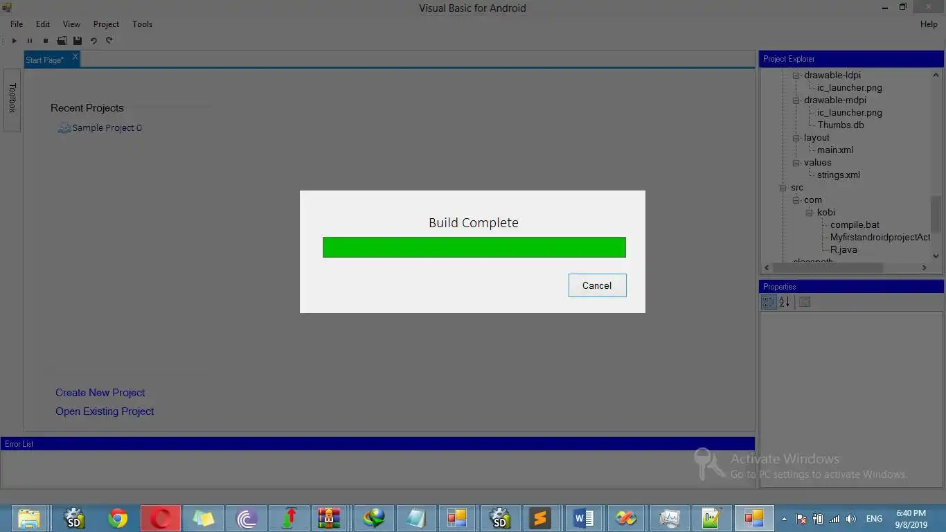 Download web tool or web app Visual Basic for Android