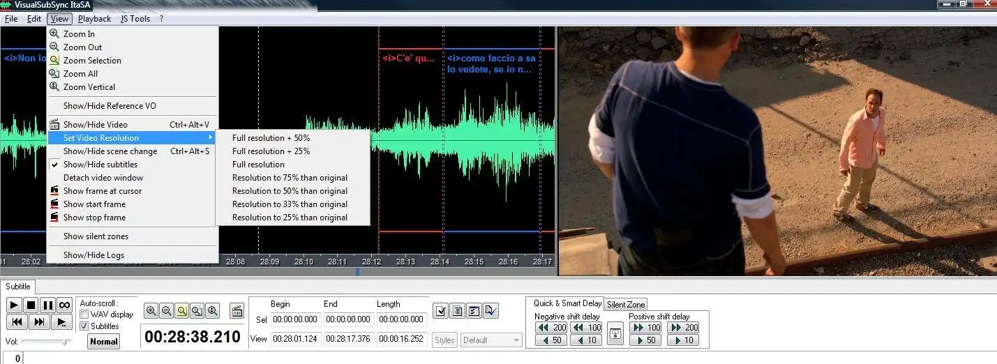 Download web tool or web app VisualSubSync For Italiansubs