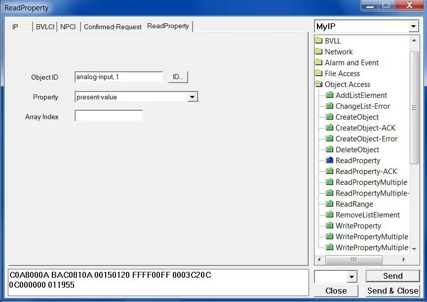 Download web tool or web app Visual Test Shell for BACnet