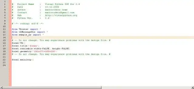 Scarica lo strumento web o l'app web Visual Tkinter Python IDE