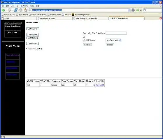 Download web tool or web app VMPS Service Interface System