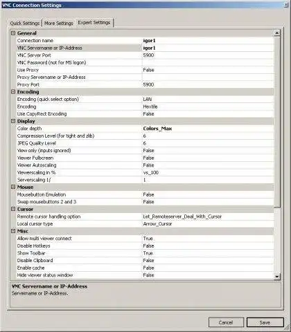 Download web tool or web app VNC Address Book