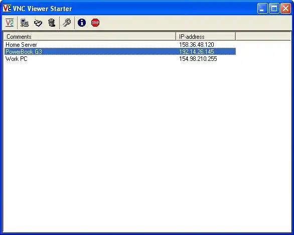 Download web tool or web app VNC Starter