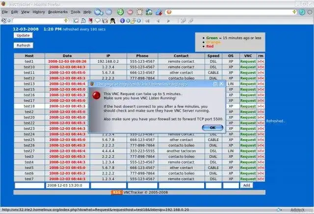 Download web tool or web app VNCTracker