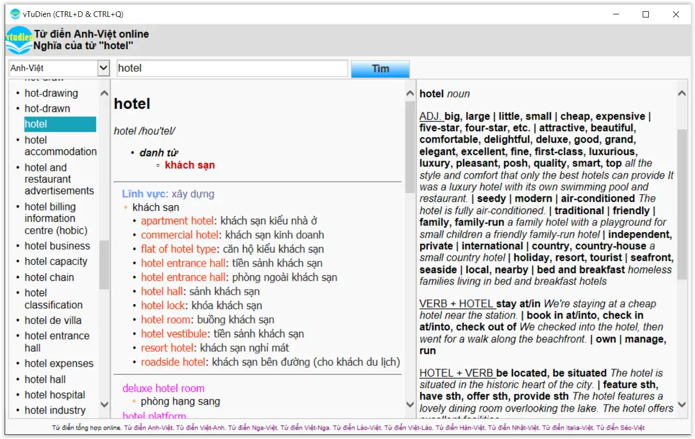 Tải xuống công cụ web hoặc ứng dụng web Vtudien: Từ điển Anh-Việt
