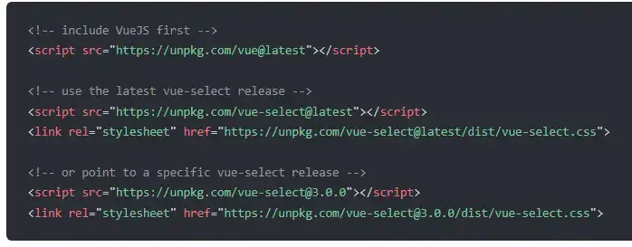 دانلود ابزار وب یا برنامه وب vue-select