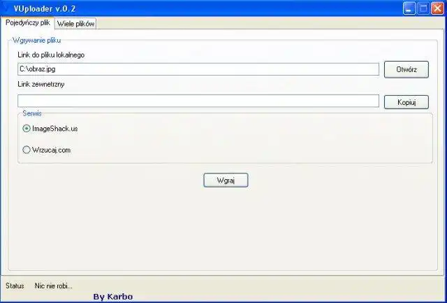 Download web tool or web app VUploader