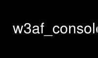 Run w3af_console in OnWorks free hosting provider over Ubuntu Online, Fedora Online, Windows online emulator or MAC OS online emulator