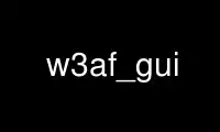 Run w3af_gui in OnWorks free hosting provider over Ubuntu Online, Fedora Online, Windows online emulator or MAC OS online emulator