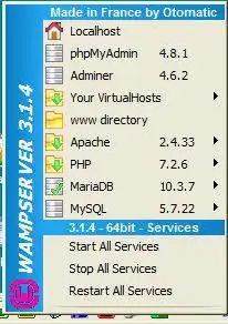 Download web tool or web app WampServer