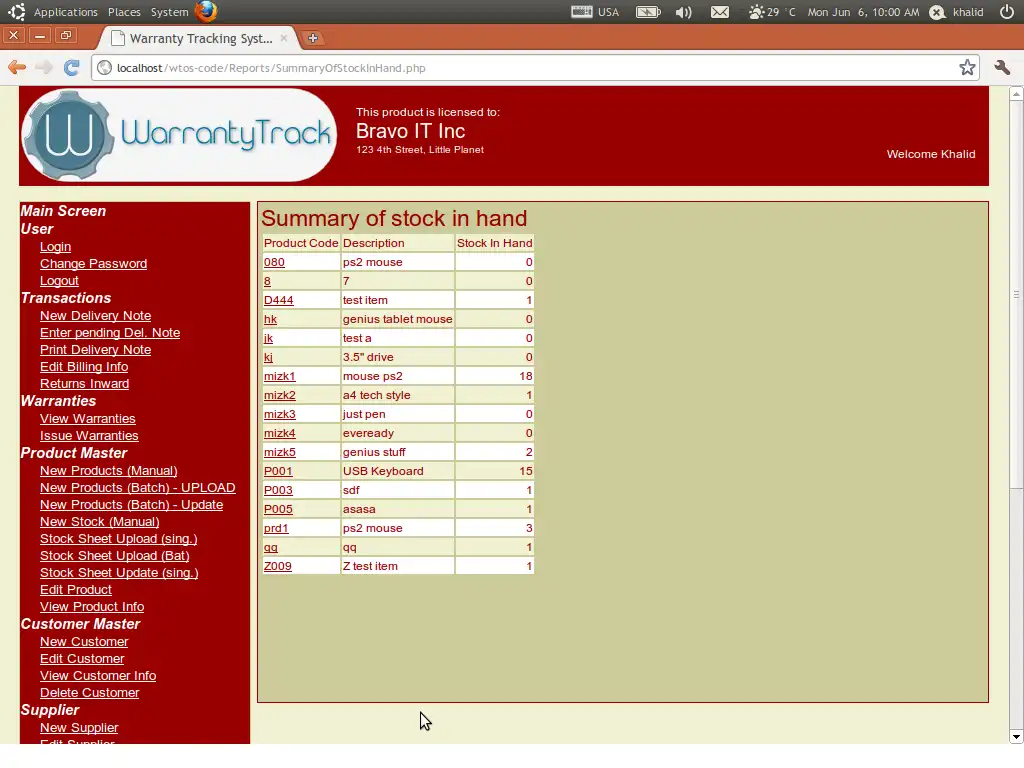 Download web tool or web app Warranty Tracking System (warrantytrack)