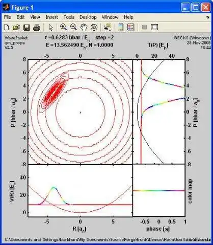 Download web tool or web app WavePacket (Matlab) to run in Windows online over Linux online