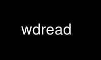 Run wdread in OnWorks free hosting provider over Ubuntu Online, Fedora Online, Windows online emulator or MAC OS online emulator