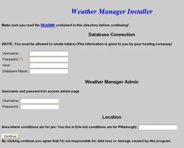 Pobierz narzędzie internetowe lub aplikację internetową Weather Manager