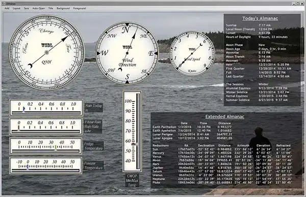 Download web tool or web app Weather Station Data Logger to run in Windows online over Linux online